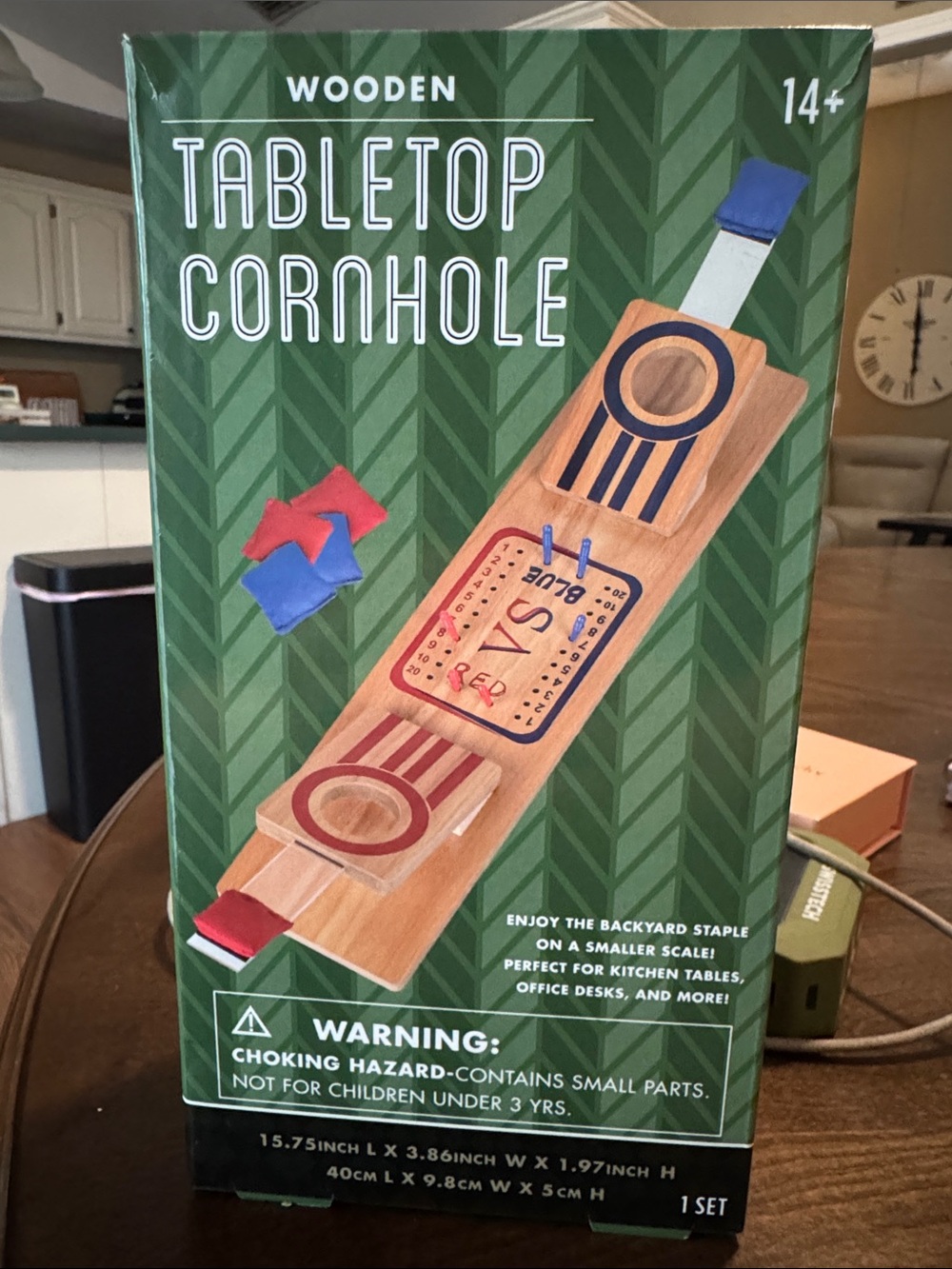 Tabletop Cornhole Game - Red & Blue